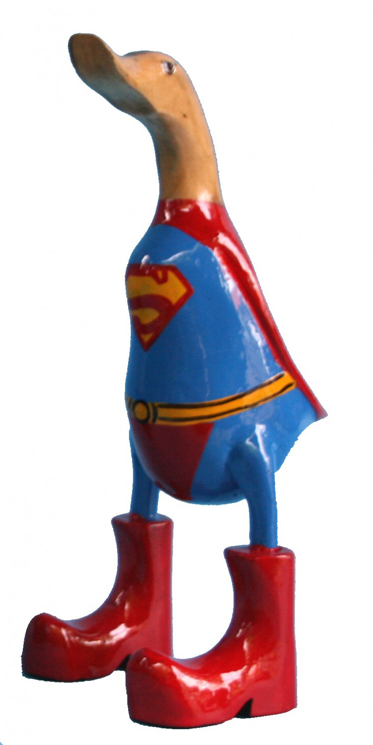 Ente Superhelden aus Bambus